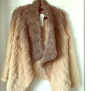 Love Token Ombré Rabbit Fur Jacket